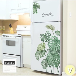 Decal dán tường Cành cọ nhiệt đới