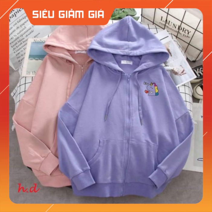 RẺ VÔ ĐỊCH  HĐ11 Áo khoá mũ ngựa thả tim