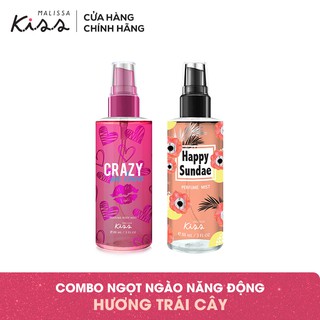 Bộ Đôi Mùi Hương Nước Hoa Body Mist Crazy In Love + Happy Sundae