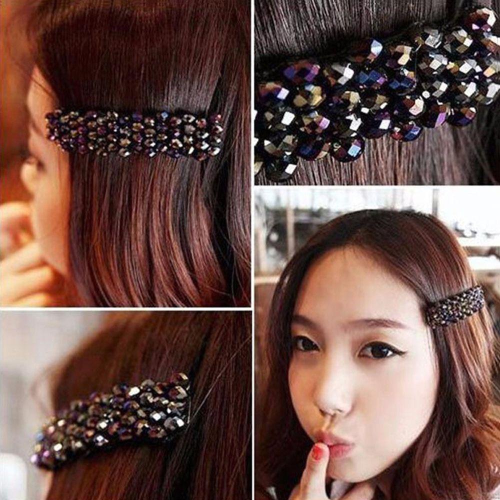 Kẹp Tóc Đính Hạt Lấp Lánh Thời Trang Cho Nữ WMES15H