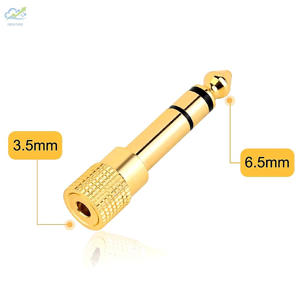 Giắc Chuyển Đổi Từ Giắc Cắm 6.5 / 6.35mm Sang 3.5mm Chuyên Dụng Cho Micro