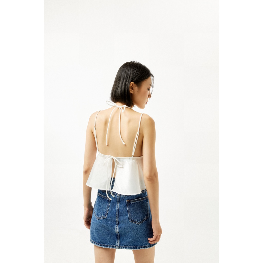 DOTTIE - Áo hai dây nhún ngực nữ trắng T0488 | BigBuy360 - bigbuy360.vn