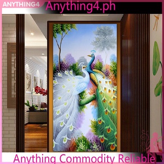 Tranh thêu chữ thập đính đá 5D DIY tạo hình chim công đẹp mắt