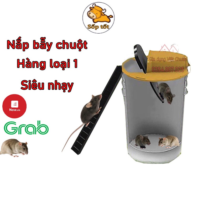 [Hàng Chính Hãng]  Bẫy chuột bập bênh thông minh tự động siêu bắt chuột hiệu quả thay cho lồng kẹp sắt, dùng keo GD40