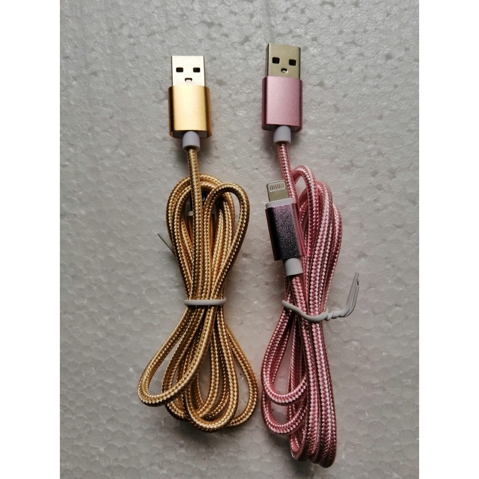 Cáp sạc dù điện thoại dây dài 1m iphone