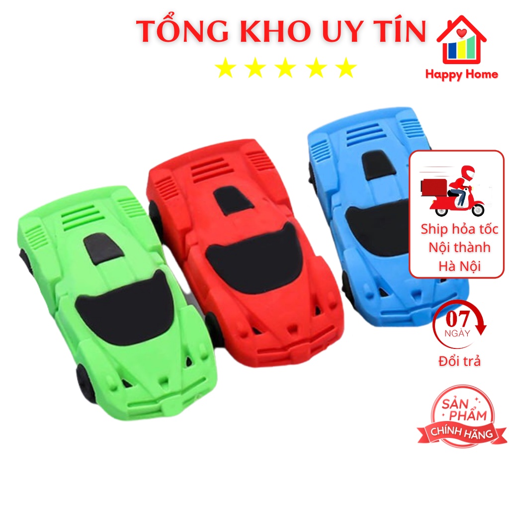 Cục tẩy, gôm hình ô tô, tẩy bút chì dễ thương cho bé Happy Home