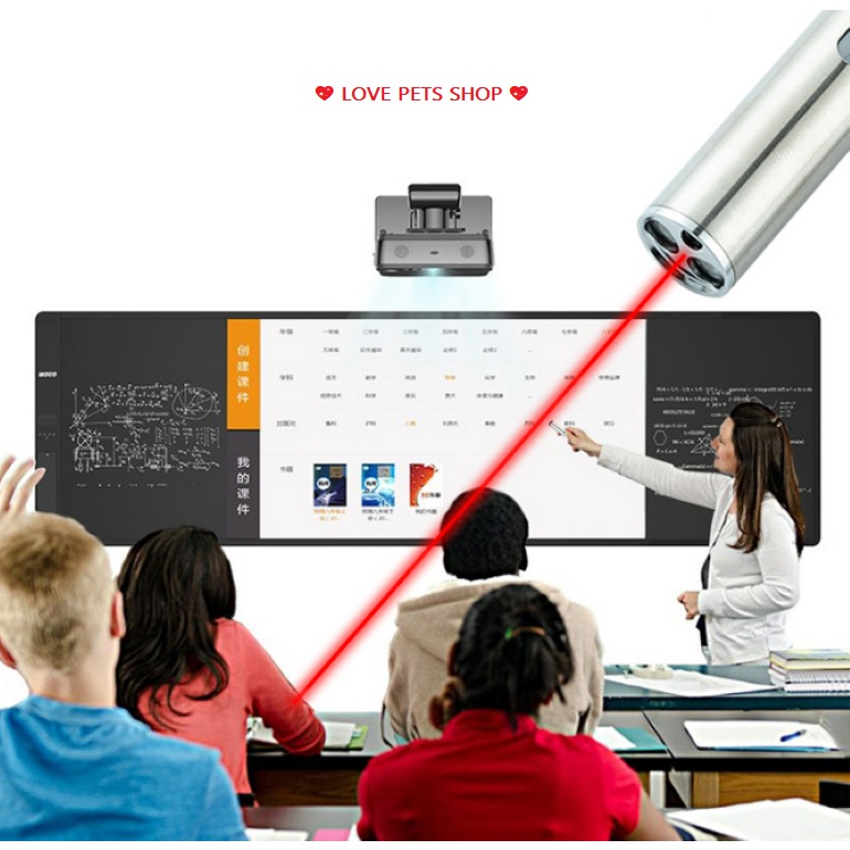 ĐỒ CHƠI MÈO, ĐÈN LASER TRÊU MÈO CỔNG SẠC USB HÌNH CÂY VIẾT - LOVE PETS SHOP