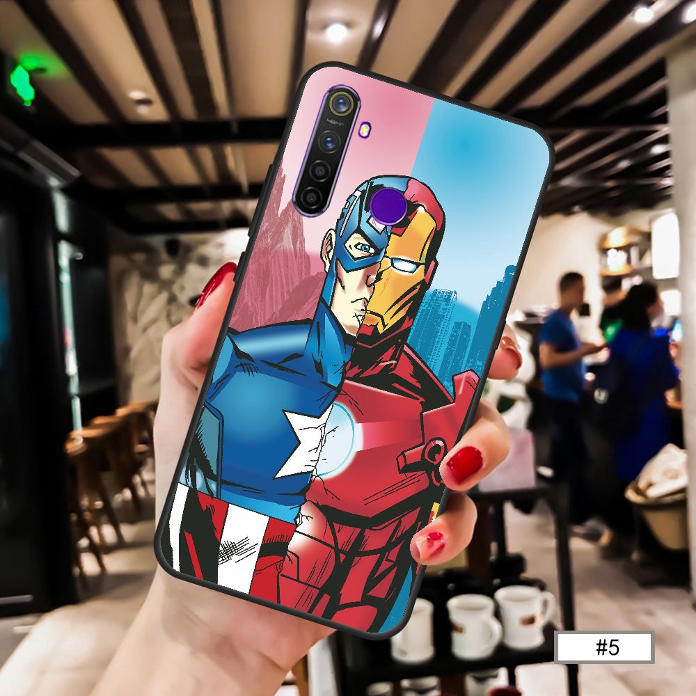 Ốp OPPO RealmeXT Renzo6 3 2 2 F K1 K3 Realme 2 2Pro Marvel Super Hero Iron Man Casing Soft Case Cover