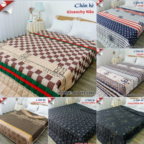 Chăn Cotton dùng cho mùa hè và mùa thu giá rẻ, mẫu mã đa dạng tại xưởng