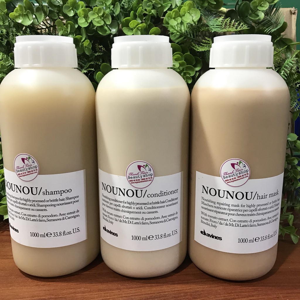 Dầu xả phục hồi tóc hư tổn Nounou Davines Conditioner 1000ml