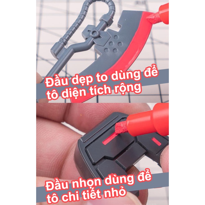Gundam Marker Mio hobby Bút sơn Gốc Nước Đầu cứng