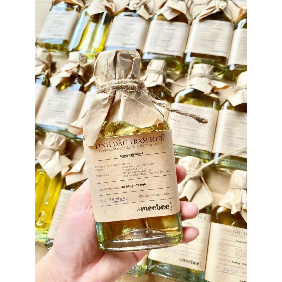 ￼Tinh Dầu Tràm Huế MeeBee Nguyên Chất 100ml / 80ml/ 30ml - Tinh dầu tràm giúp giữ ấm, xông phòng hiệu quả cho mẹ và bé