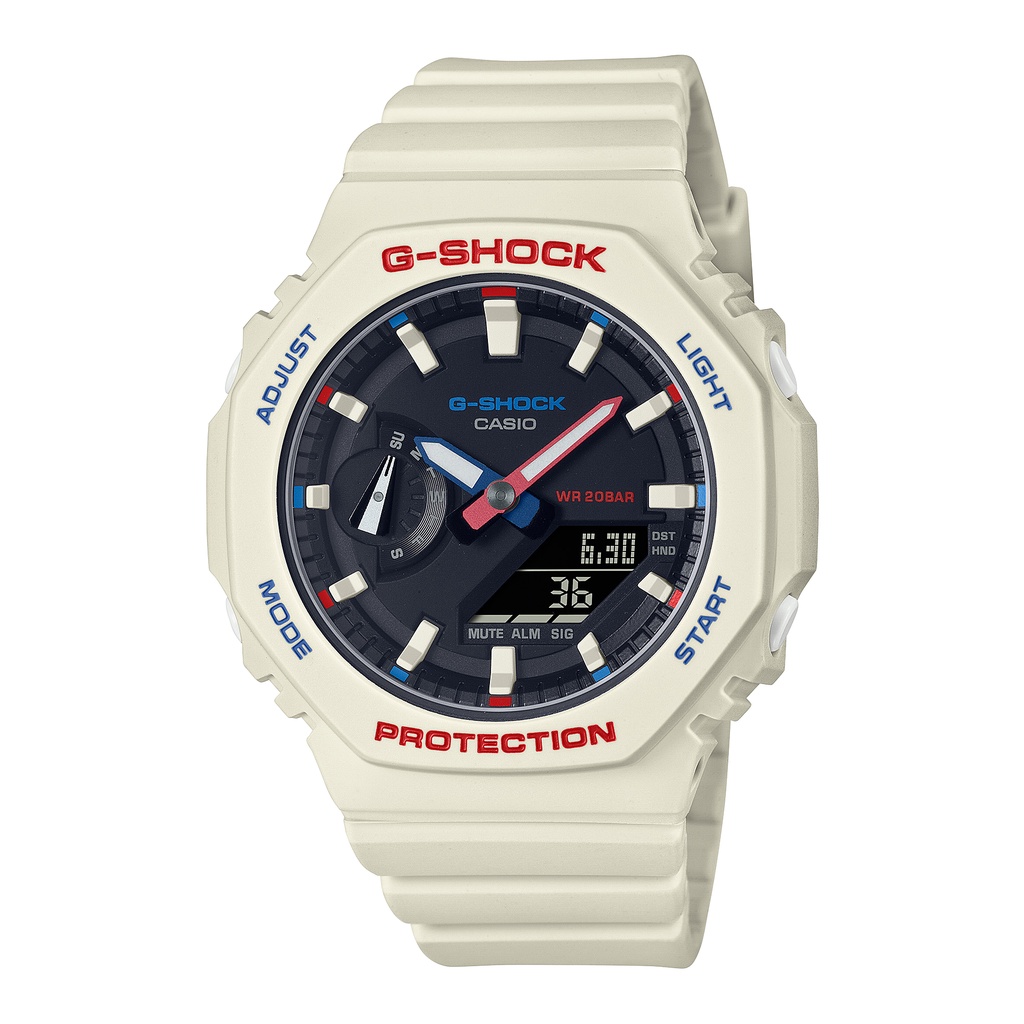 Đồng hồ nam/nữ Casio G-Shock GMA-S2100 / GMA-S2100WT-7A1 chống va đập, chống nước 200m, hàng chính hãng bảo hành 05 năm