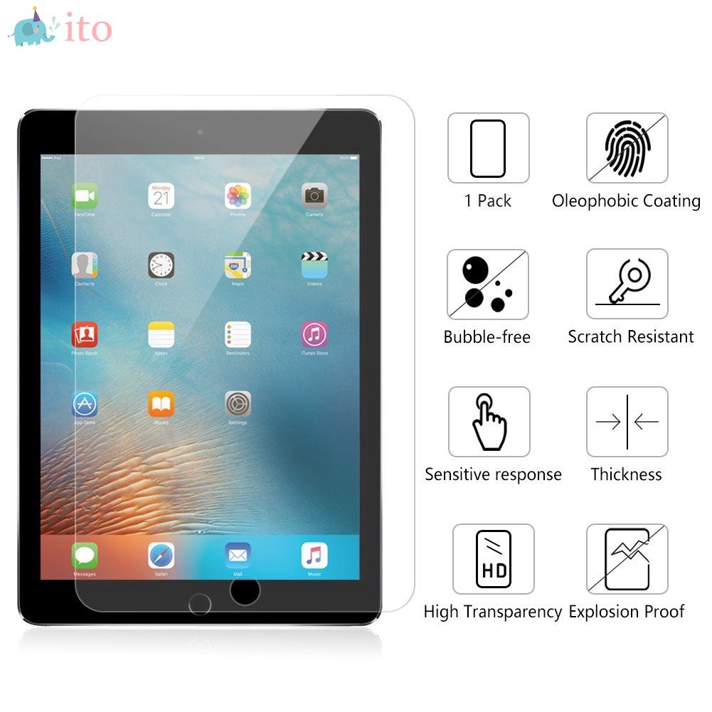 ITO iPad Pro 9.7 2017 Anti-knock Screen Protector Clear Film Tempered Glass