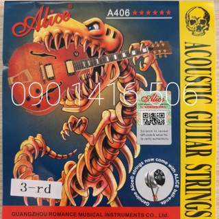 Dây đàn Guitar Acoustic - Alice - dây lẻ số 3