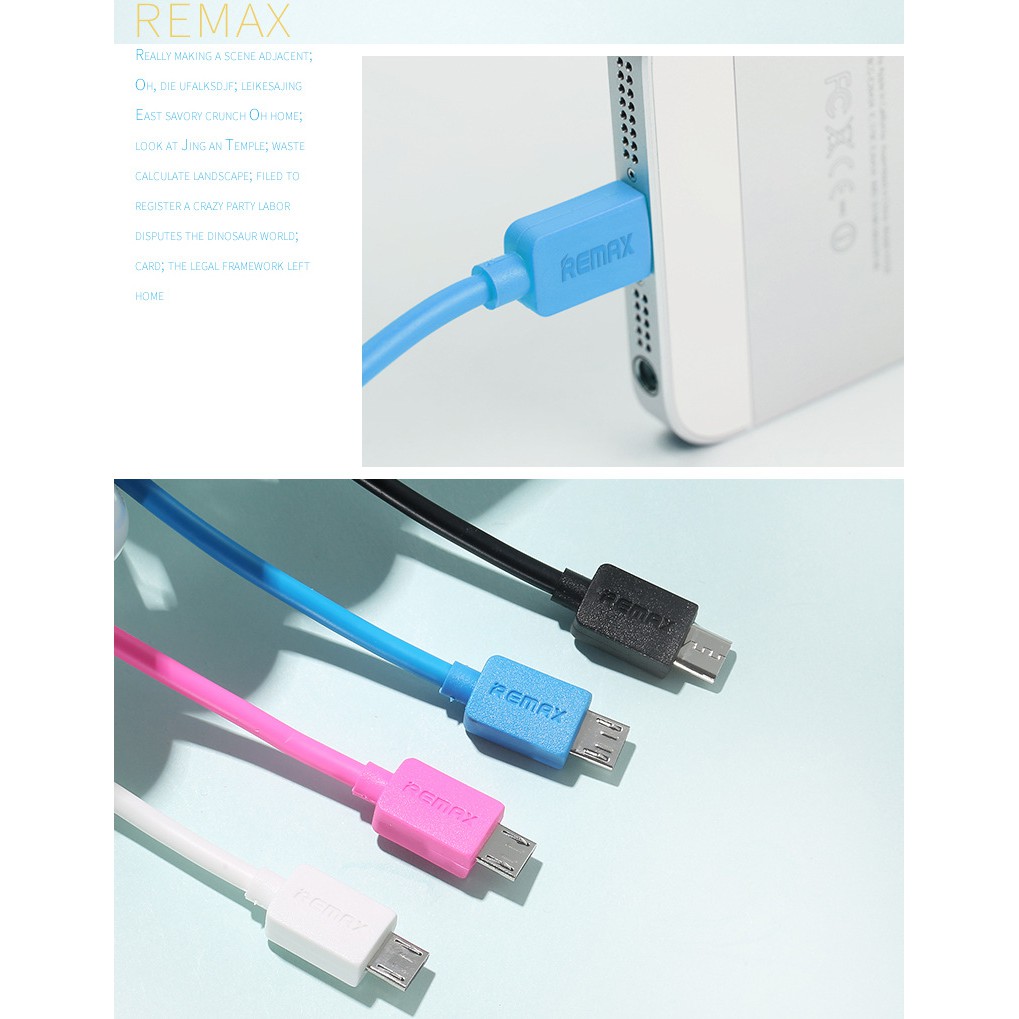 Cáp sạc Lighting Remax RC-06i