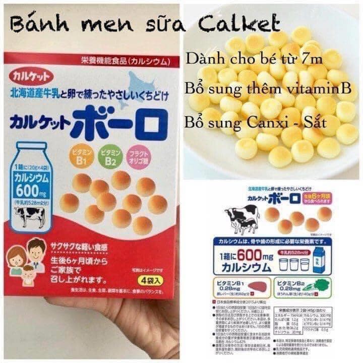 Bánh men cho bé từ 7m