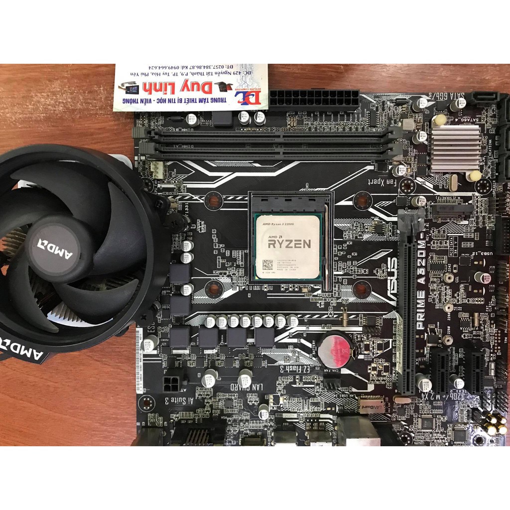 Combo Main MSI A320M PRO-VH PLUS vs CPU AMD Ryzen 3 2200G còn bh 10/2021 95