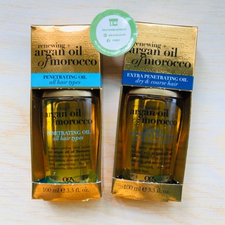Dầu dưỡng tóc Ogx Renewing Argan Oil Of Morocco Penetrating Oil