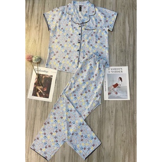 Bộ mặc nhà pijama lụa có bigsize