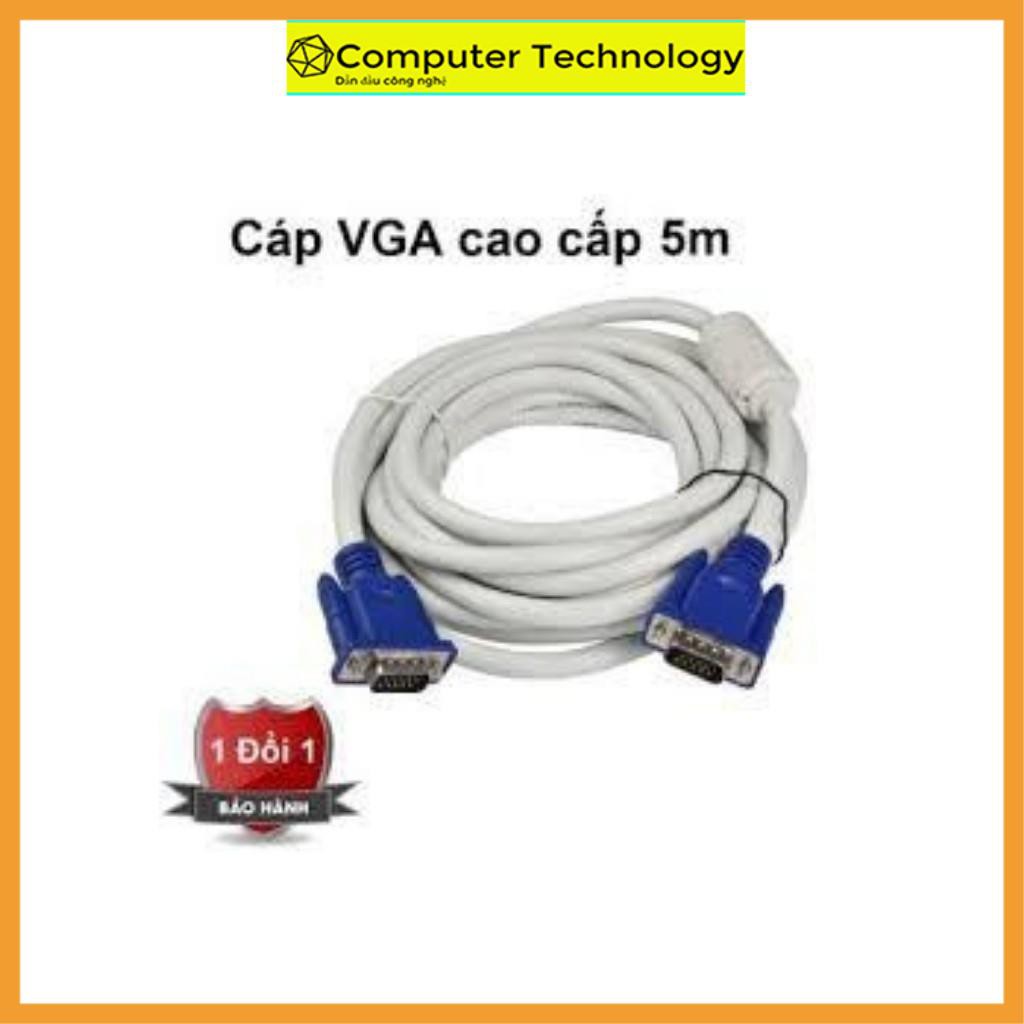 Dây cáp tín hiệu, Dây tín hiệu VGA 1.5m-5m trắng chống nhiễu.hàng chất lượng cao .Bảo hành 3 tháng