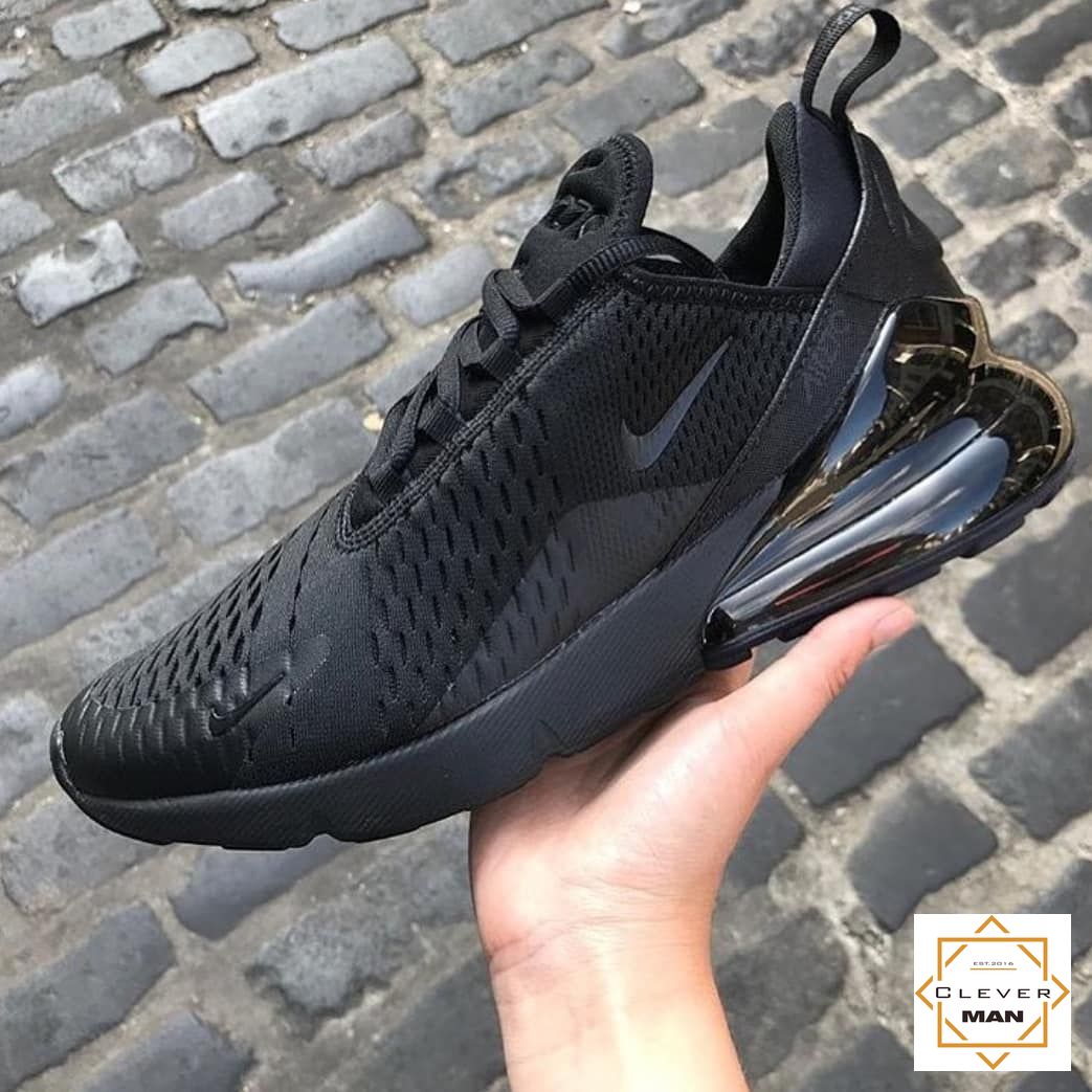(FULLBOX - TẶNG QUÀ) Giày Thể Thao Sneaker Nam Nữ MAX 270 Full đen