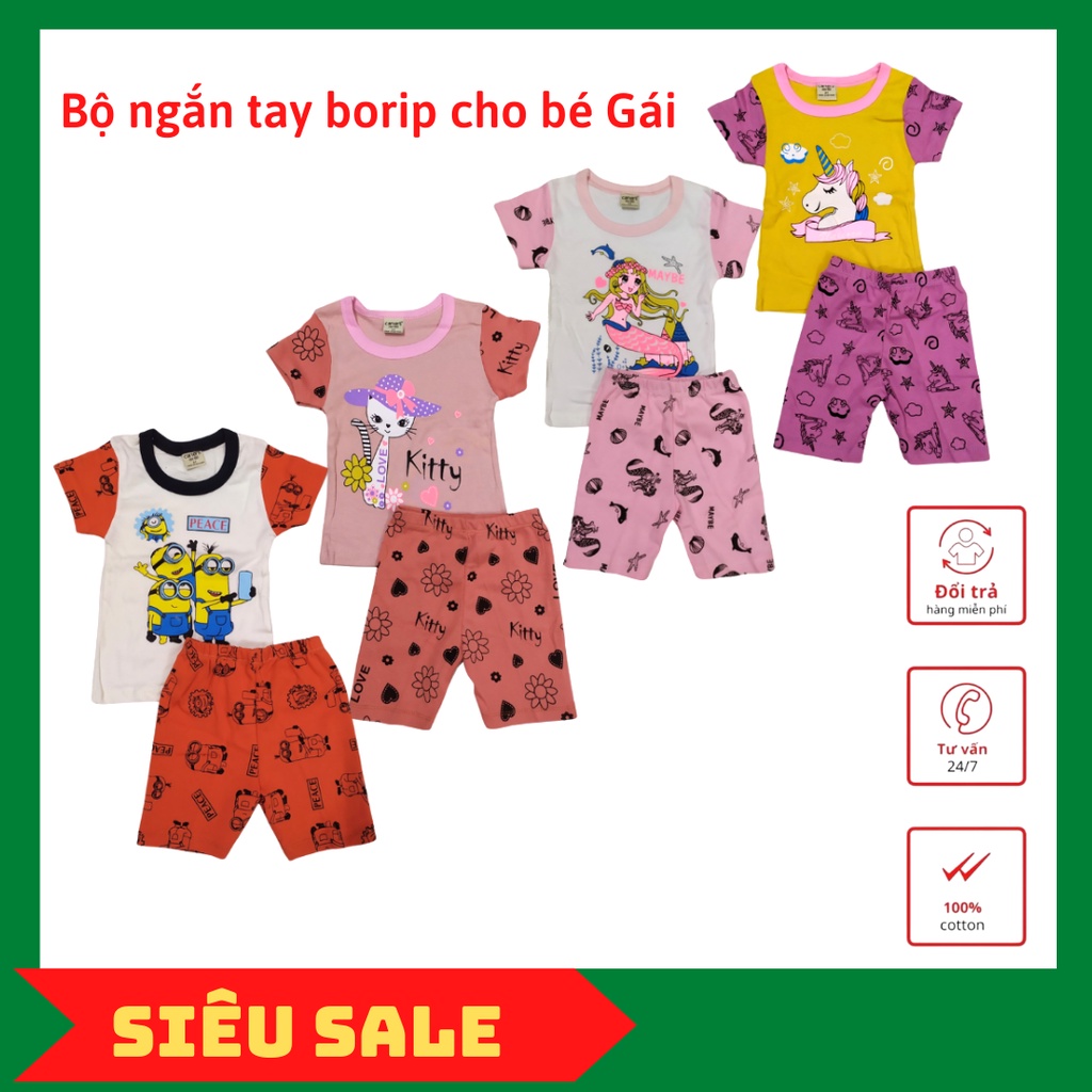 Bộ bozip siêu xinh cho bé trai, bé gái 6-20kg