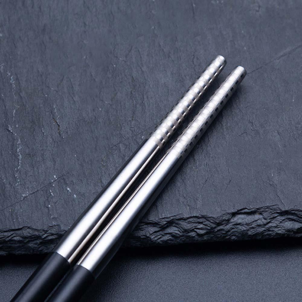 YIYU Đũa Ăn Kim Loại 23cm Xinh Xắn Tiện Lợi