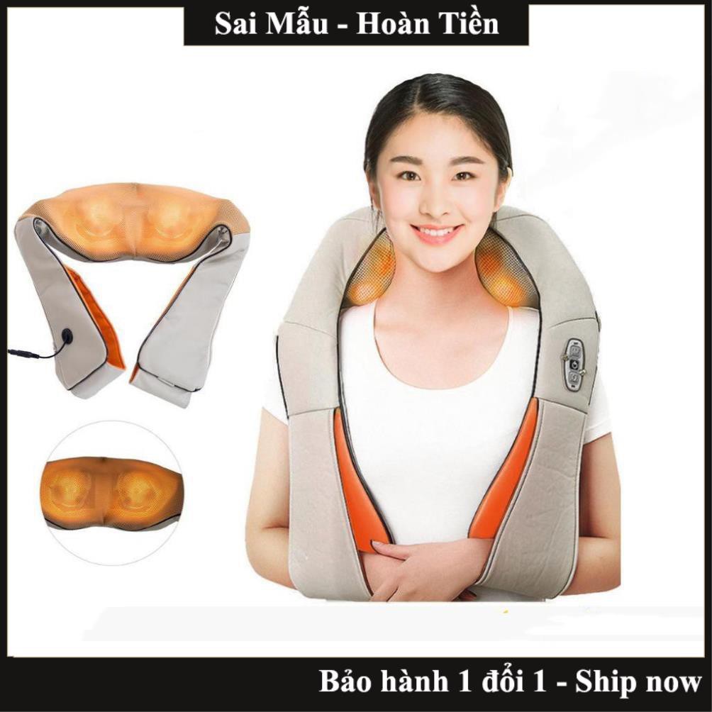 Đai massage toàn thân, Đai massage vai, cổ, gáy, lưng hồng ngoại SheetSheel xoa bóp giảm đau hiệu quả, thư giãn tại nhà