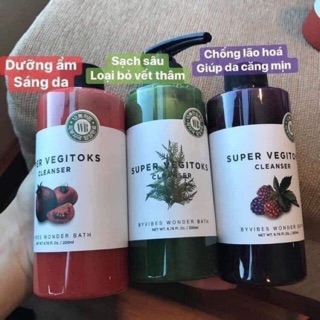 🥒🥗 sữa rửa mặt rau củ super vegitoks cleanser 🥦🥒🥗