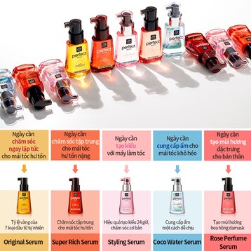 Dầu Dưỡng Tóc Mise En Giữ Nếp Tóc Uốn, Nuôi Dưỡng Từ Sâu Scene Perfect Serum 80ml Hàn Quốc