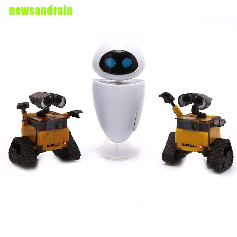 Mô Hình Đồ Chơi Nhân Vật Wall-E Robot Wall E & Eve Bằng Pvc