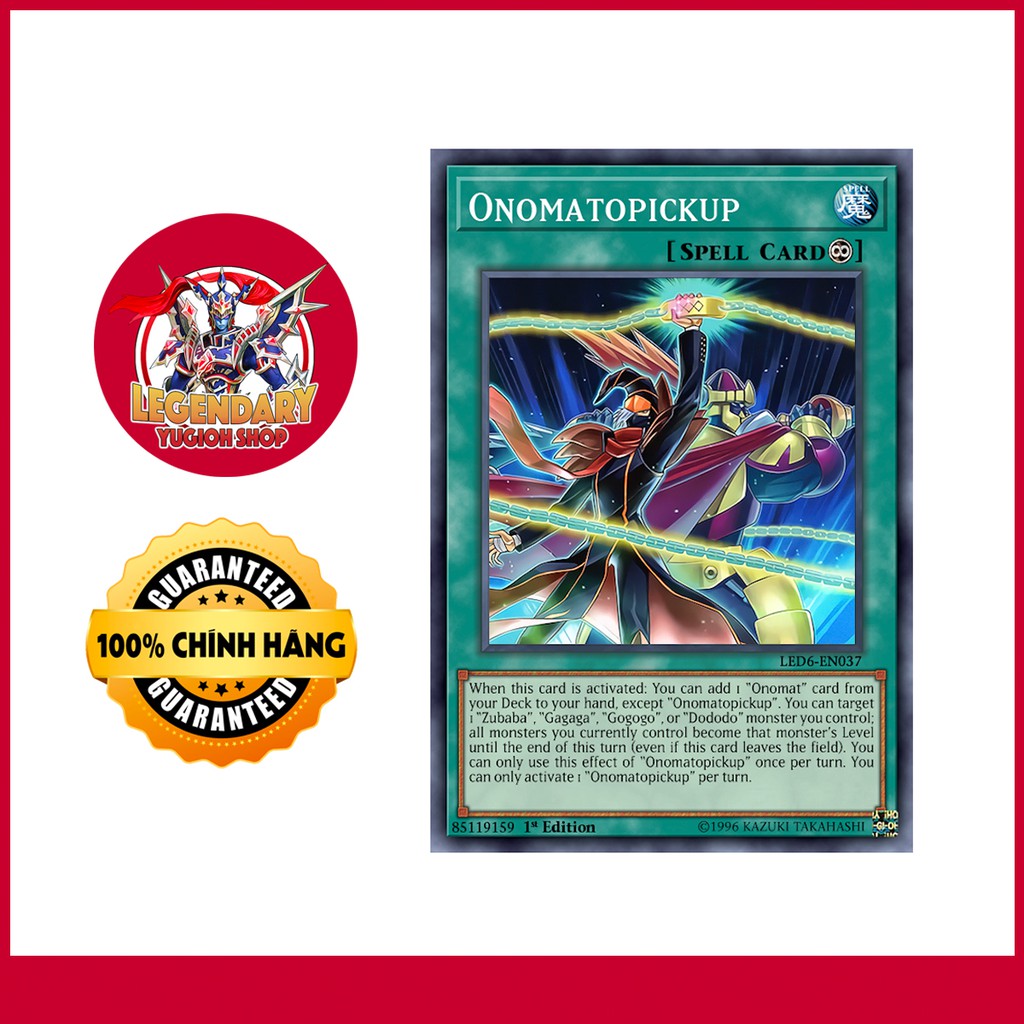 [Thẻ Bài Yugioh Chính Hãng] 'Onomatopickup'