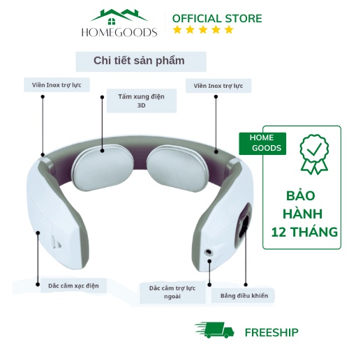 Máy Massage Cổ Vai Gáy Ailuen Ale-10 Chính Hãng Điều Trị Cổ Vai Gáy - Home Goods Picnic