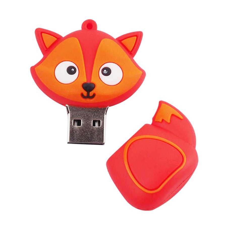 USB 2.0 chất lượng cao vỏ hình chú cáo dễ thương