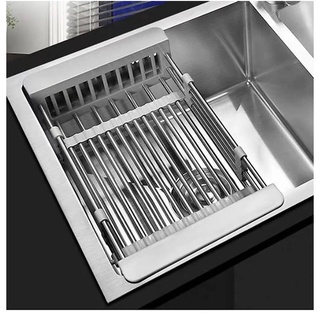 Khay inox kê bồn rửa chén co giãn