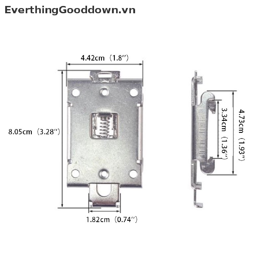 Everthinggooddown 1 Kẹp Rơ Le Rắn Cố Định Đường Kính Đơn SSR 35MM DIN