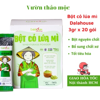 Bột cỏ lúa mì sấy lạnh Dalahouse hộp 20 gói x 3gr