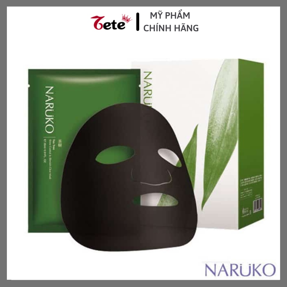 Mặt nạ Naruko, Hộp 8 Miếng Mặt Nạ Kiểm Soát Dầu Và Mụn Trà Trà Naruko Tea Tree 26ml/m