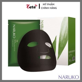 Mặt nạ naruko, hộp 8 miếng mặt nạ kiểm soát dầu và mụn trà trà naruko tea tree 26ml/m