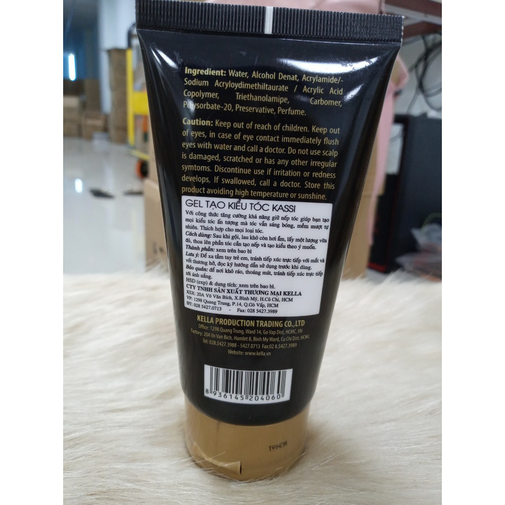 Gel  tạo kiểu tóc KASSI 150ml  tạo kiểu tóc, giữ nếp tóc lâu sáng bóng mềm mượt
