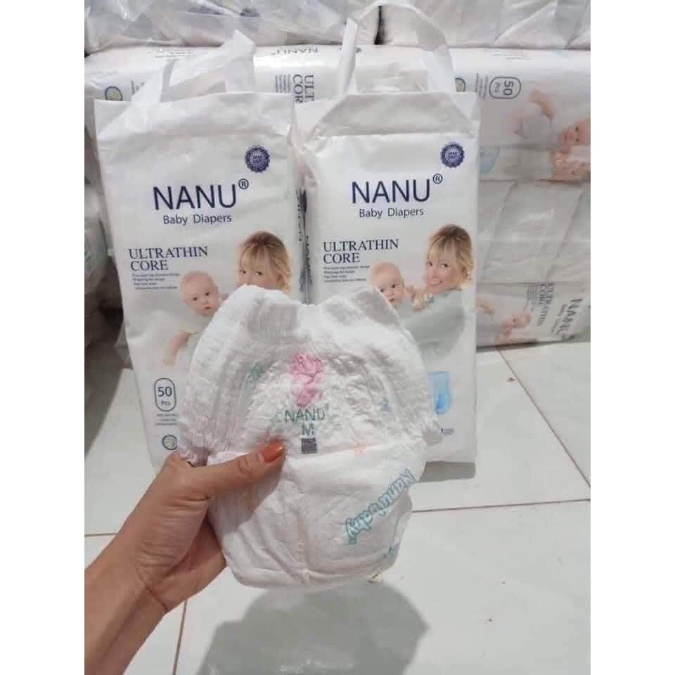 [Free Ship] Bỉm quần/dán Nanu baby xuất Nhật 50 miếng đủ size S/M/L/XL/XXL/XXXL