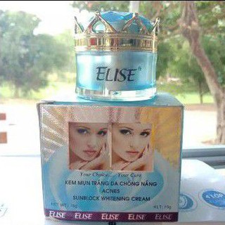 Kem Elise mụn trắng da chống nắng 10g