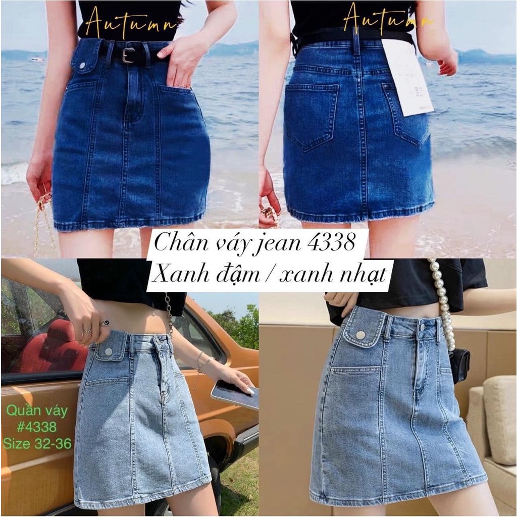CHÂN VÁY JEAN BIGSIZE 60 ĐẾN 90KG ( MÃ 4338 )