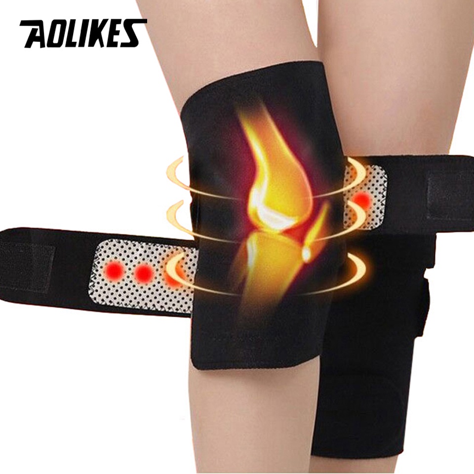 Cặp đai quấn đầu gối tự sưởi ấm giảm đau khớp đầu gối 18 nam châm
