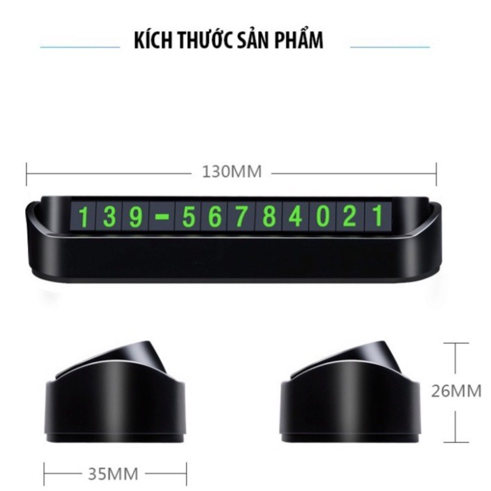 Bảng số điện thoại đặt taplo, Bảng ghi số điện thoại cho xe ô tô khi đỗ xe - Hiển thị thông tin cho người lạ