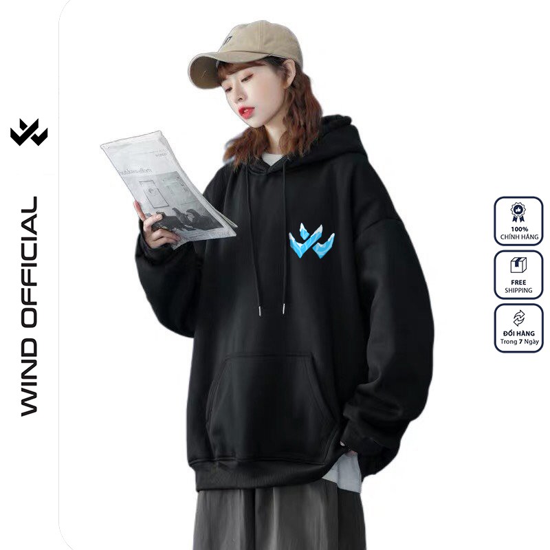 Áo hoodie form rộng WIND unisex nỉ bông BĂNG HD22 thời trang nam nữ oversize ulzzang | BigBuy360 - bigbuy360.vn