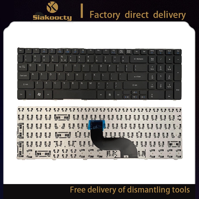 Siakoocty Bàn Phím MỚI Cho Acer Cho Aspire 5745 5749 5750 5800 5810 5820 p5we0 7235 7250 7251 7331 7