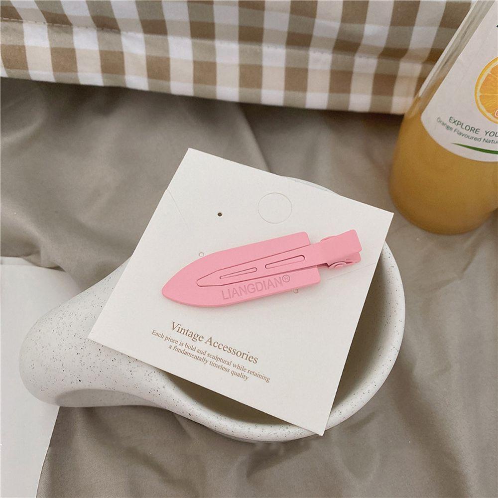 Bộ 3 Kẹp Tóc Mỏ Vịt Không Đường May Màu Ngà Thanh Lịch Dành Cho Bạn Nữ