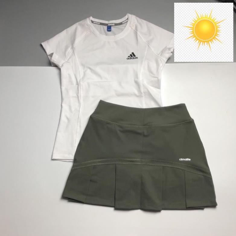 🤴 BỘ THỂ THAO NỮ - BỘ VÁY TENNIS + ÁO TAY NGẮN - BỘ TẬP GYM, TENNIS, CẦU LÔNG... Xịn , 🤴